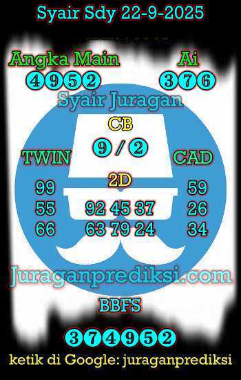 prediksi sdy 22 september 2025, syair sdy hari ini senin 22-9-2025, prediksi syair sydney 22 september 2025, prediksi sdy jp jitu dan akurat